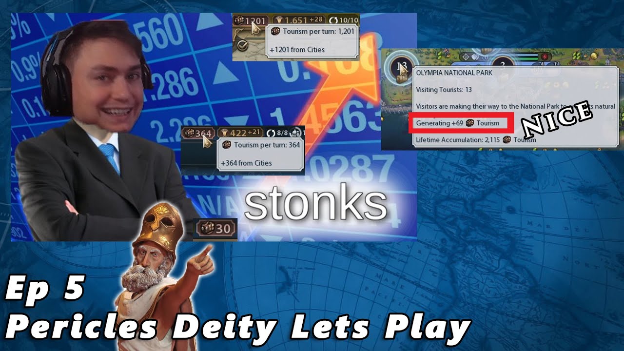 How To Gain Those Tourism Stonks & Win That Culture Victory! Civ 6 Deity Greece Pericles Ep. 5