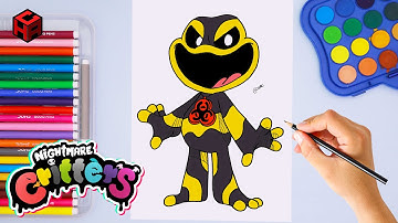 How to Draw Icky Licky  | Step by step | Poppy Playtime Chapter 4 | Nightmare Critters