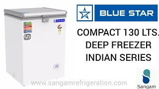 Compact Convertible Deep Freezer,Blue Star,130 lts.,Cf3130, Indian Deep Freezer, CF3130NEYW