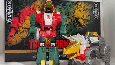 How to transform age of the primes G2 dinobot Slug Transformers studio series 86 leader class figure