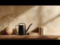 Sunlit Still Life with Watering Can Minimalist Neutral Frame TV Art Screensaver Warm Interior Decor