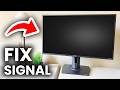 How To Fix Monitor No Signal But Computer Is On - Monitor Black Screen