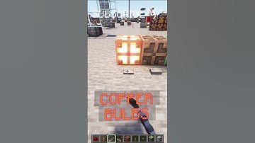 How to use COPPER BULBS to make TOGGLES easy! | Redstone with PsiVolt #minecraft #redstone