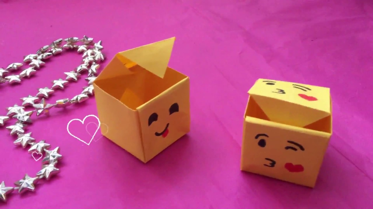 ♥︎ HOW TO MAKE A PAPER BOX ♥︎ CRAFT: PAPER FOLDING ♥︎ ORIGAMI BOX Mother's  Day 