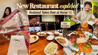 New Restaurant explored 🍽️ Husband Takes Over at Home 👨‍🍳