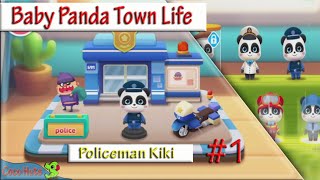 Baby Panda's Town life - Policeman Kiki #1 | Kiki and miu miu Games for kids | Coco Huts #coco-huts screenshot 5