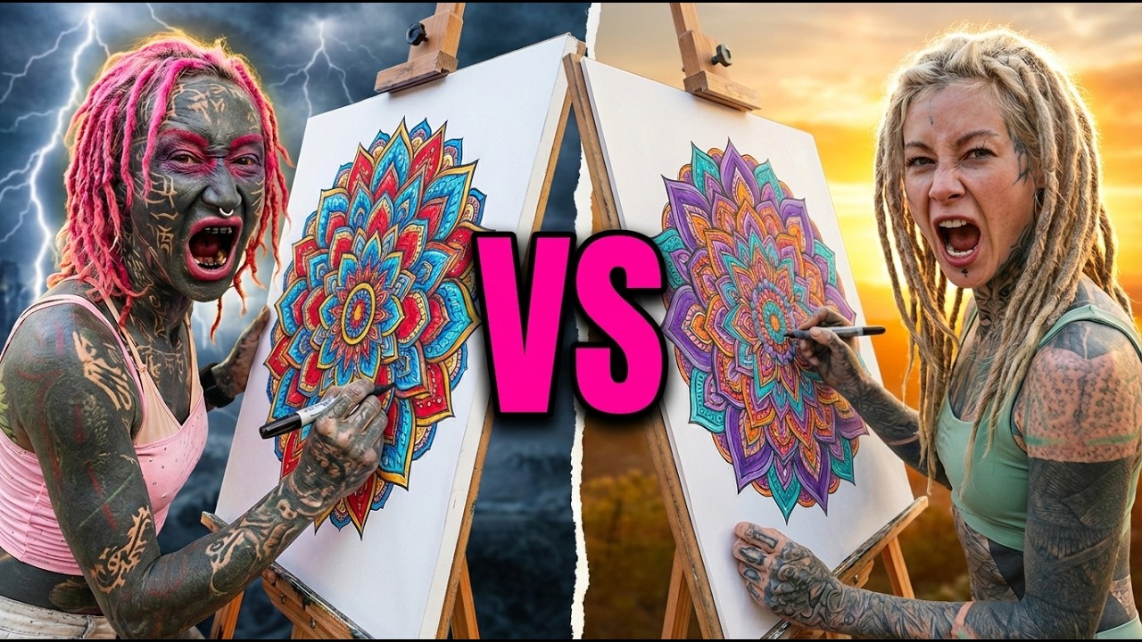 Mandala Drawing Challenge Week That Got Weird *Vlog