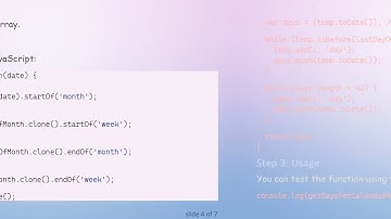 How to Get All 42 Days for a Calendar Month Using Moment.js