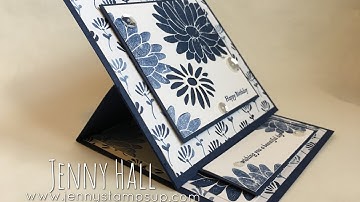 Fancy fold easel card project with Special Reason stamp and dies using Stampin Up products with Jenn