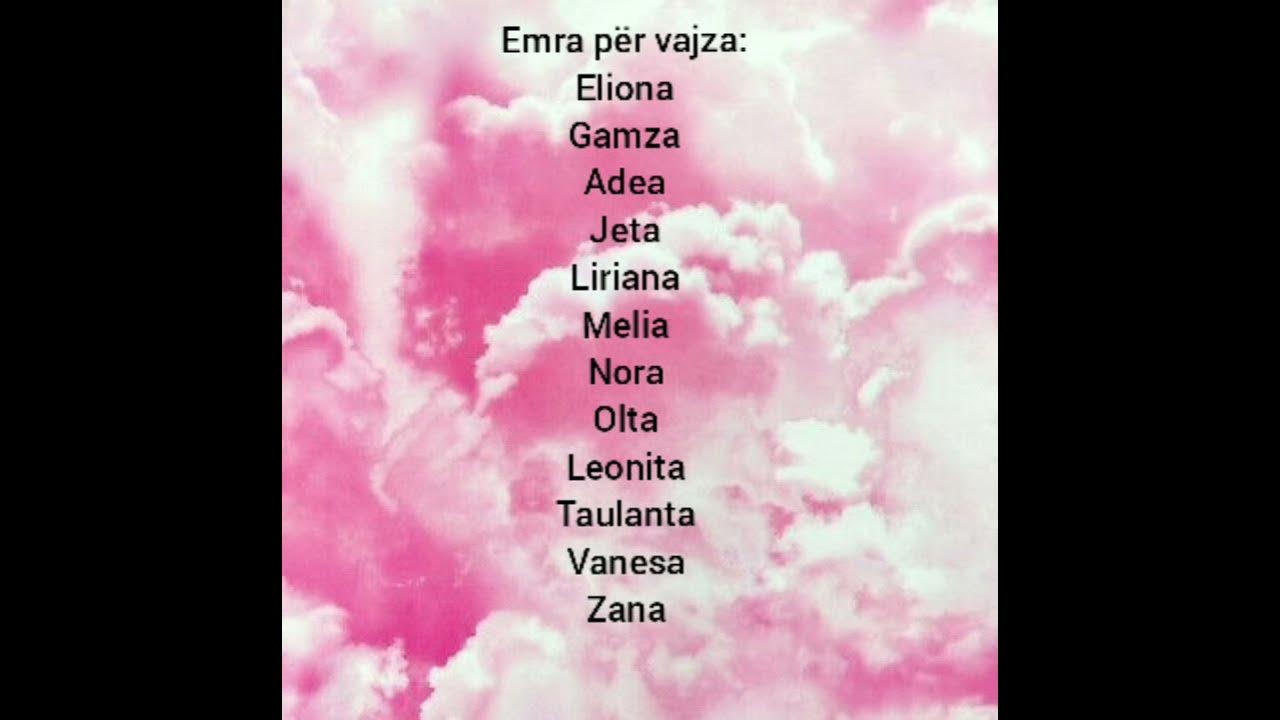 Emra për vajza YouTube