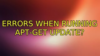 Ubuntu: Errors when running apt-get update?
