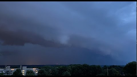 Time-lapse | Squall Line | Severe Thunderstorm Warning | 8/8/2022
