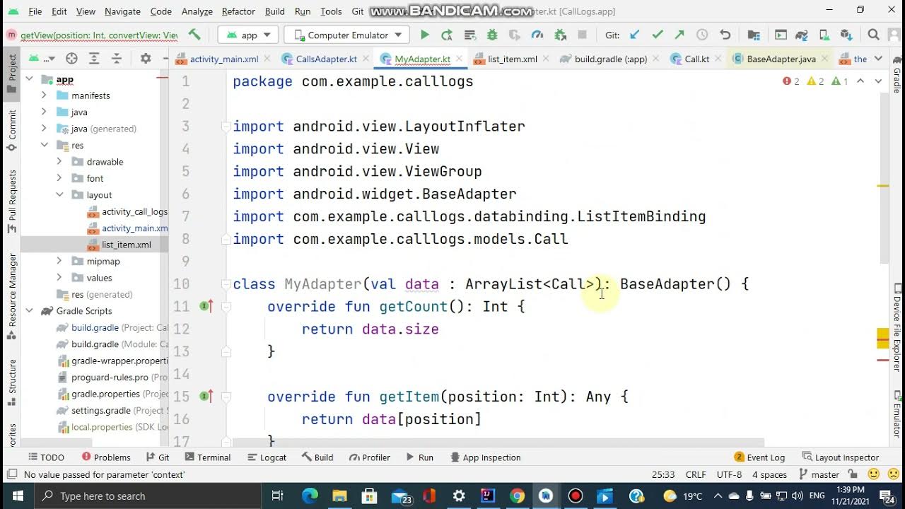 List View & Adapter Kotlin YouTube