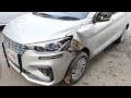 Ertiga left side accidents denting working