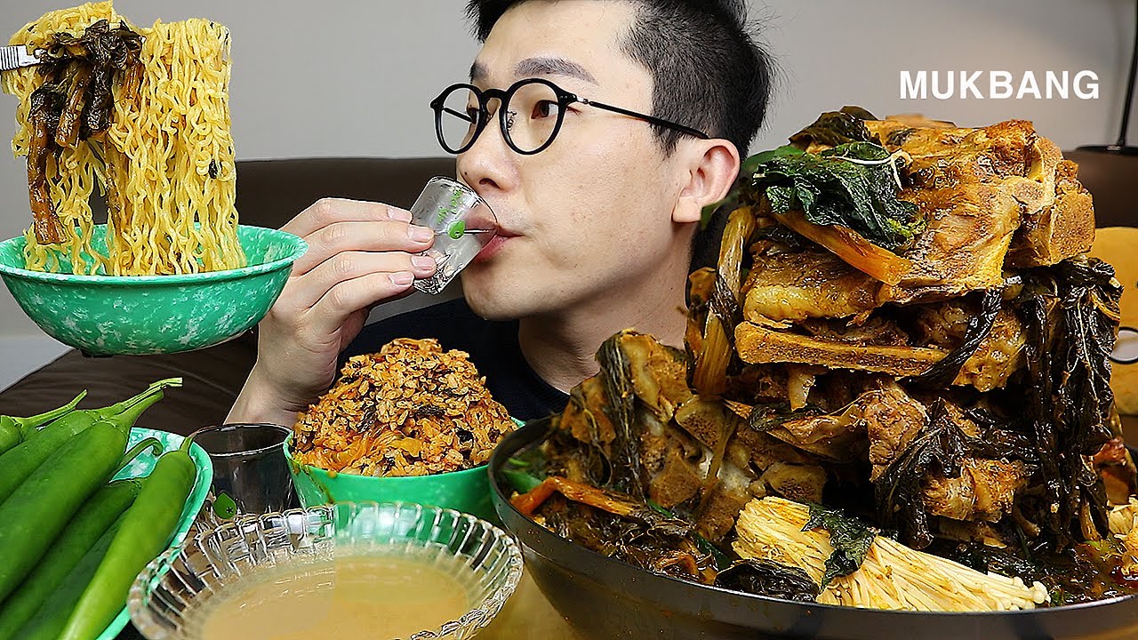ASMR MUKBANGㅣGamjatang(Pork Back-bone Stew)ㅣEATING SHOW