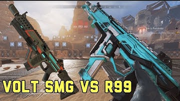 R99 VS VOLT which is better? |APEX LEGENDS| (read description)