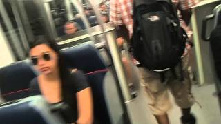 Walking In Between SEPTA Silverliner V's