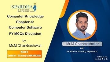 Last 10 Years #CTI_Group-C MCQs I Chapter 4 Computer Software I #spardhalines