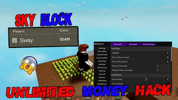 ROBLOX Sky Block Hack/Script | Unlimited Coins, Steal All Items, Auto Kill Mobs, Auto Farm and more!