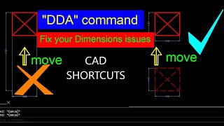 autocad dimension move problem | solved in a second | stretch and not moving | Cad Shortcuts