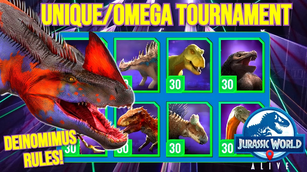 Deinomimus DOMINATES the Unique/Omega Tournament! | Jurassic World Alive PvP