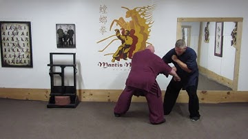 Praying Mantis Steals the Peach:  Lets get NASTY!!!