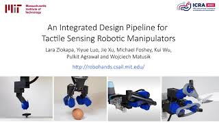 Celebrity Integrated Design Pipeline For Tactile Sensing Robotic Manipulators Wealth