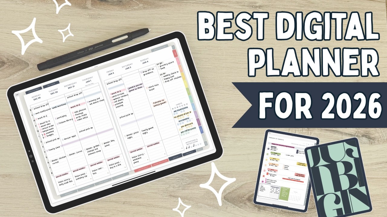 Best 2026 Digital Planner for iPad | Goal Planning, Journaling, &amp; Fully ...