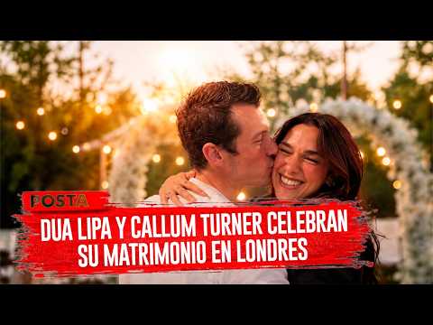 Video Dua Lipa y Callum Turner celebran su matrimonio en Londres