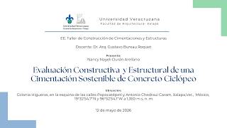 Evaluación Constructiva  y Estructural de una Cimentación Sostenible de Concreto Ciclópeo