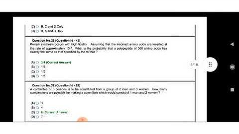 JNU MSc life entrance question paper 2020 || JNUEE MSc life science 2020