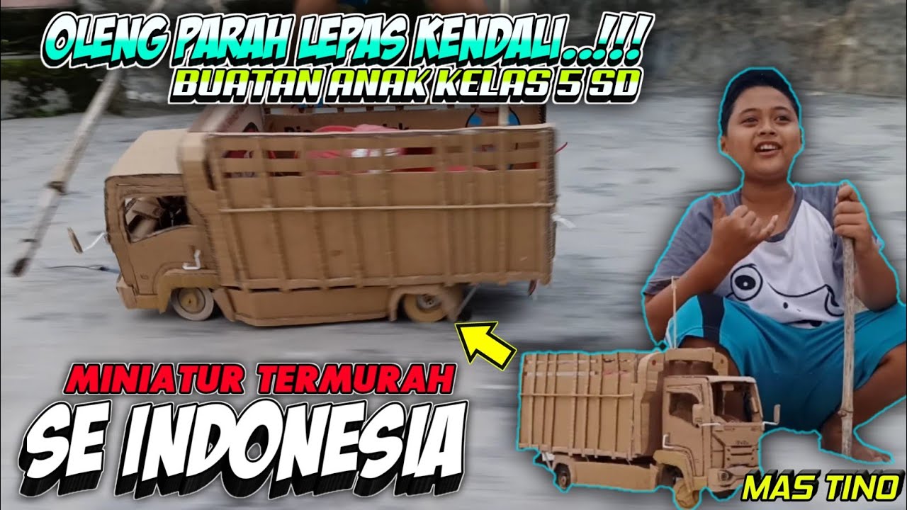  MINIATUR  TRUK  TERMURAH SE INDONESIA  BISA OLENG BUATAN ANAK 