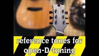 OPEN-D | D A D F# A D | reference tones for guitar tuning | Referenztöne zum Gitarrestimmen