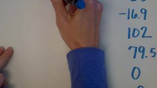 drawing a vertical number line
