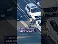 Suspect stops to get gas during dirt bike chase in Los ANgeles