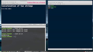 Concatenation of two string || shell programming