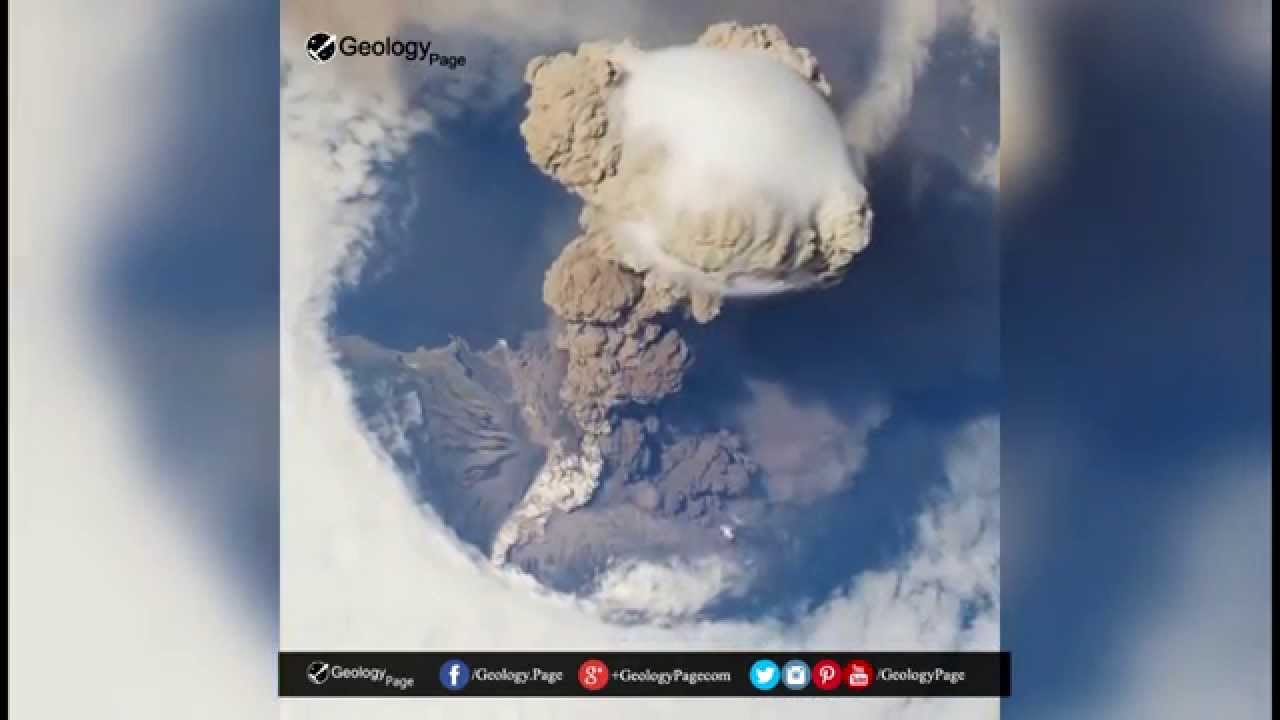 Sarychev Volcano Eruption snapped from Space, June 12, 2009
