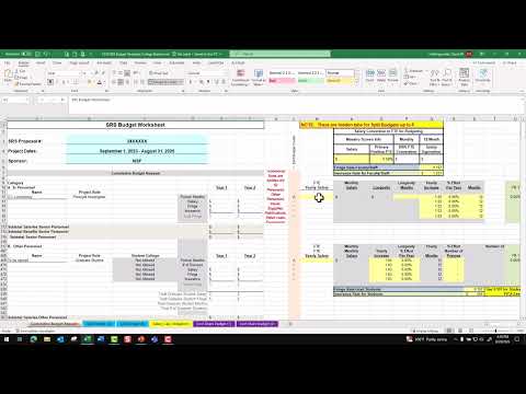 AnSRS4U Express SRS Budget Spreadsheet