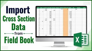How to Import Cross Section Data from Field Book in ESurvey CADD | Survey Data Tutorial