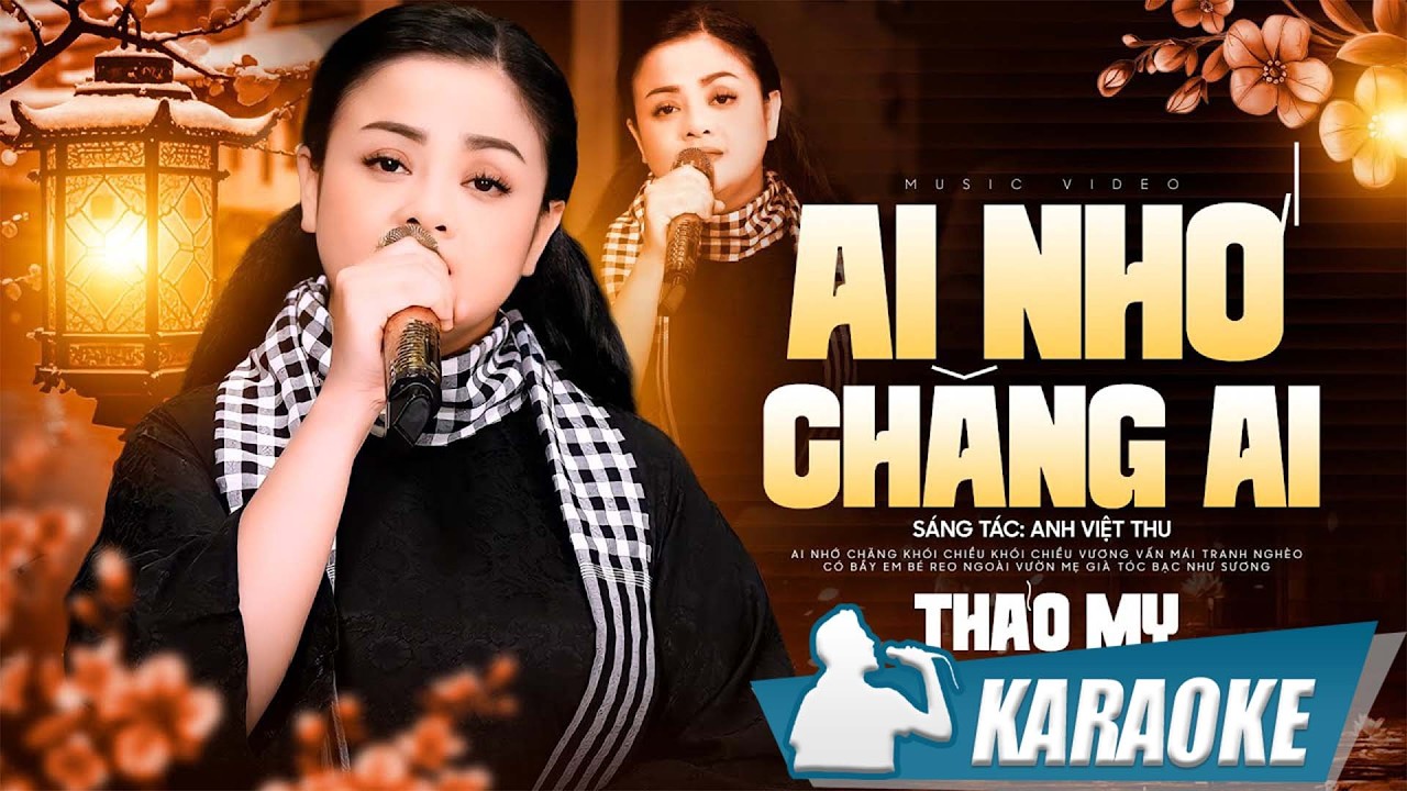 Karaoke Ai Nhớ Chăng Ai - Thảo My | Karaoke tone nữa beat chuẩn