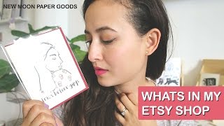 My Etsy Shop Update -New Moon Paper Goods | Friedia