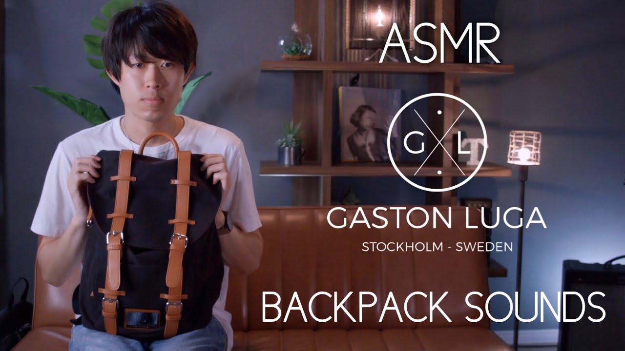 【ASMR】小声でバックパックの音【GastonLuga】Backpack Sounds