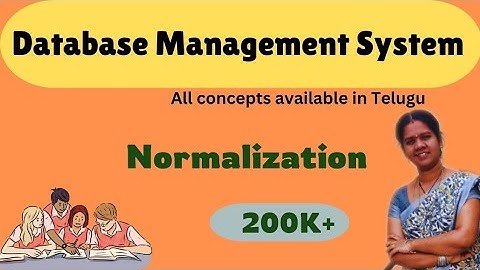 Normalization in dbms || Dbms in telugu