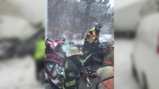 Man stuck in I-90 crash on Greyhound bus talks to FOX 8