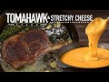 Tomahawk STEAK and Stretchy CHEESE, it's Heaven on Earth!