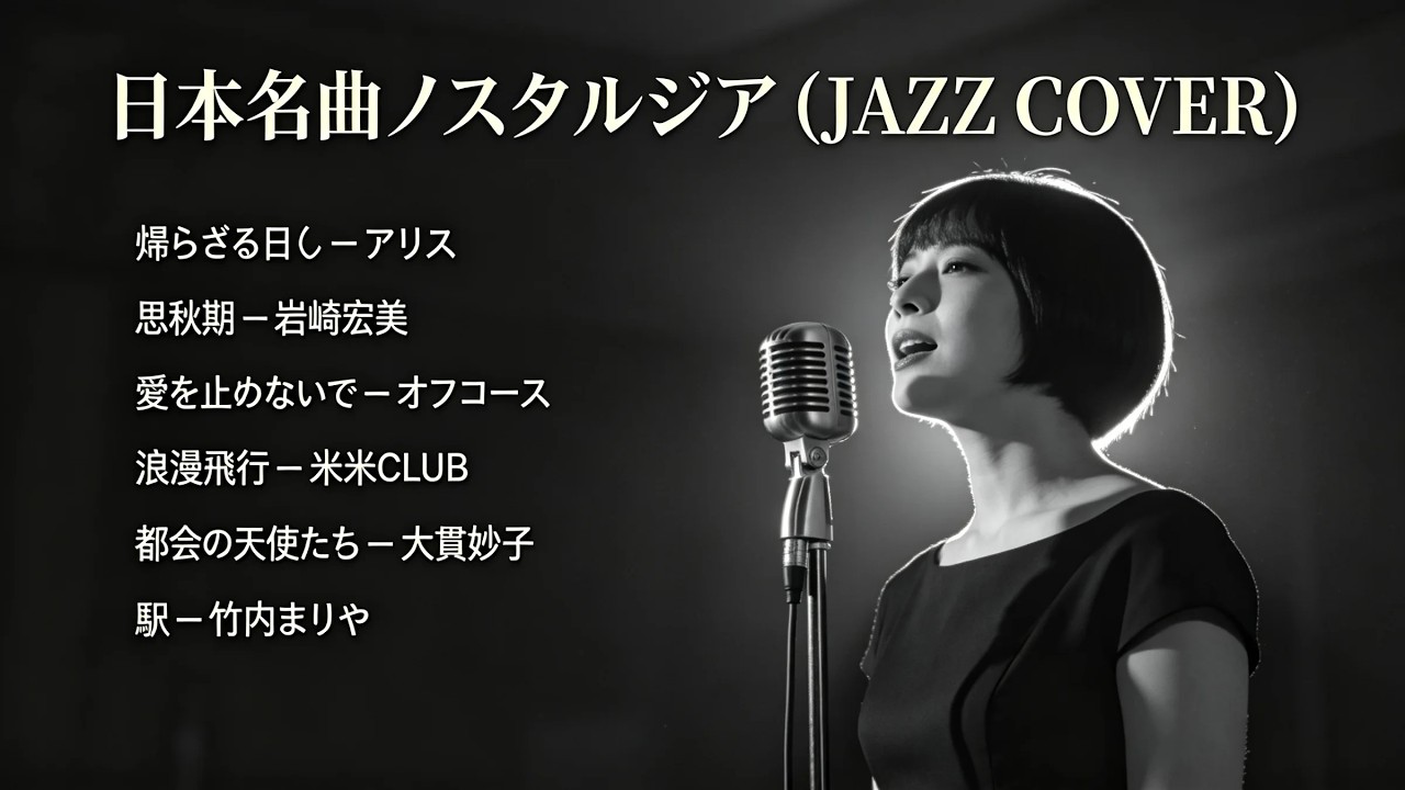 トップヒット・ジャズカバー｜日本クラシック名曲集 竹内まりや・米米CLUB・オフコース ほか【夜・カフェ・リラックス】