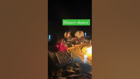 Thumbnail of Dinner dunes Jaisalmer  desert camping night #bollywood #song #barkha_desert_safari_camp #music