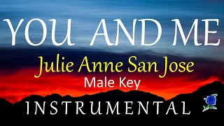 YOU AND ME  - Julie Anne San Jose (Instrumental) MALE KEY