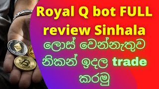 royal q sinhala || royal q sinhala review || ලොස් වෙන්නැතුව නිකන් ඉදල trade කරමු