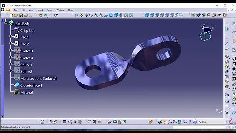 Catia Tutorial| How to make mechanical part in catia V5 for the beginners